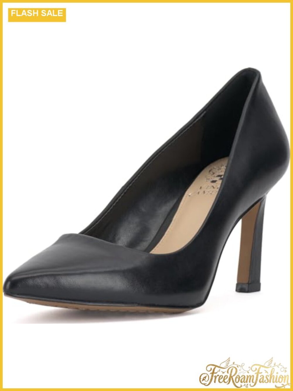 Suede Pointed Toe Pumps with Padded Footbed Medium Heel Business Casual